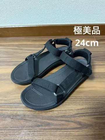 Teva 테바 블랙 아웃도어 샌들 24cm