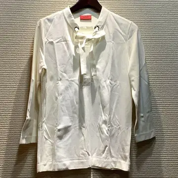 HUGO HUGO BOSS 휴고 보스 보스 리본 컷 티셔츠 화이트