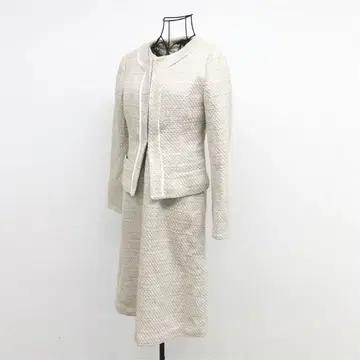 아쉬아쉬 셋업 원피스 노카라 자켓 L 포멀