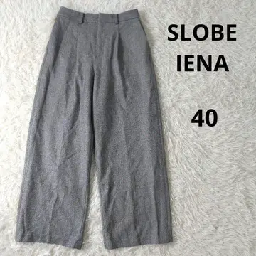 SLOBE IENA (슬로브 이에나) 턱 와이드 팬츠 스트레치 40