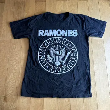 RAMONES 로고 T셔츠 블랙 라몬즈 락T