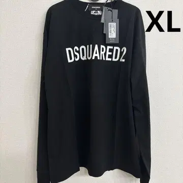 XL 블랙 DSQUARED2 로고 롱T 얇은 소재 트레이닝복