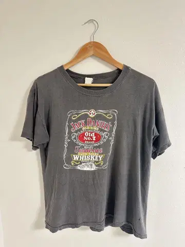 70년대 Jack Daniel's 귀신 스웨이드 셔츠