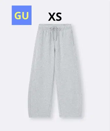 새 상품 [GU] 스웨트 배럴 레그 팬츠 그레이 XS