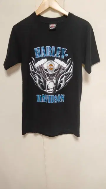 할리데이비슨 양면 프린트 티셔츠 MADE IN MEXICO 블랙 정품 S