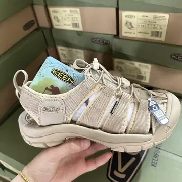 KEEN 24.5cm 새상품 스포츠 샌들 베이지 샌들 계류 신발