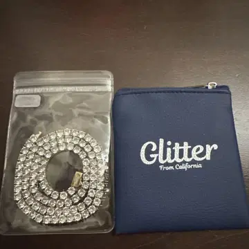 Glitter 테니스 체인 necklace