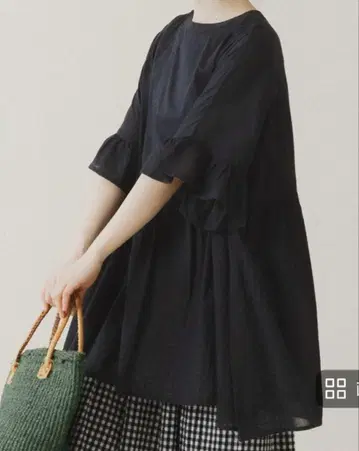나추란 m.n 블랙 2WAY 블라우스
