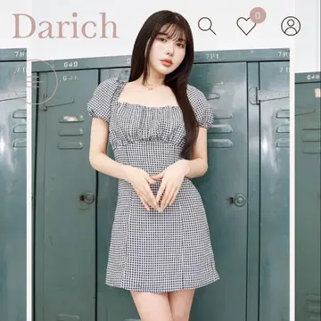 darich 다리치 백 오픈 리본 미니 원피스 BLACK