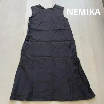 NEMIKA 네미카 슬리브리스 원피스 그레이 린넨
