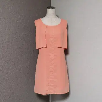 무루아 베이직 네온 슬리브리스 원피스 샤베트 오렌지