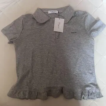 smyeon Frill polo shirt 프릴 폴로 티셔츠 그레이