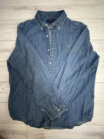 Ralph Lauren 클래식 핏 데님 셔츠 2XL