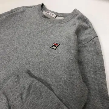 [새상품급] FILA 맨투맨 원포인트 로고 그레이 여성용 L