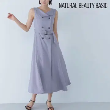 NATURAL BEAUTY BASIC 트렌치 원피스 슬리브리스 M
