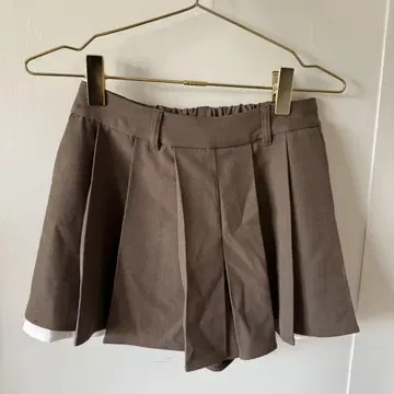 aclent Layered pocket pleated mini skirt
