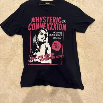 THE HYSTERIC CONNEXXXION 블랙 티셔츠