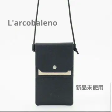 L'arcobaleno 라르코발레노 플랩 숄더 지갑 네이비
