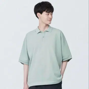 MUJI Labo 무지 라보 잘 마르는 니트 피케 셔츠 S MUJI