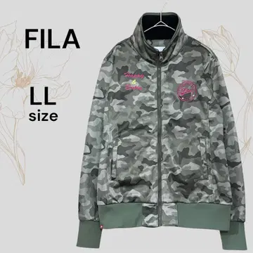 FILA 휠라 새상품급 카모 패턴 블루종 아우터 점퍼 카모플라쥬