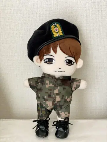 이준기 닮은 인형 위장복 군복 봉제 인형