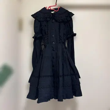 cornet 셔링 원피스 블랙