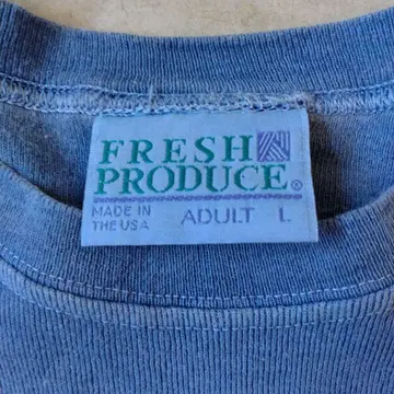 USA FRESH PRODUCE 블루 티셔츠 ADULT L