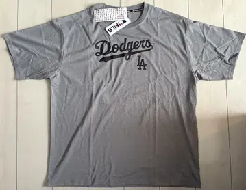 새상품 3L 사이즈 MLB 다저스 반팔 티셔츠 그레이