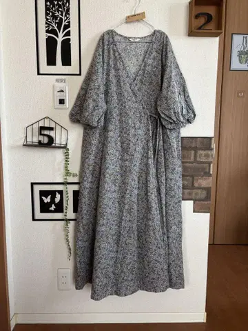 미사용 새상품 [ 타카야마 미야코 콜라보 ] 빈티지 카슈쿨 원피스*블루