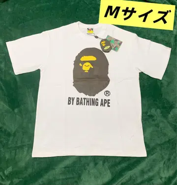 BY BATHING APE M 사이즈 화이트 티셔츠 @009