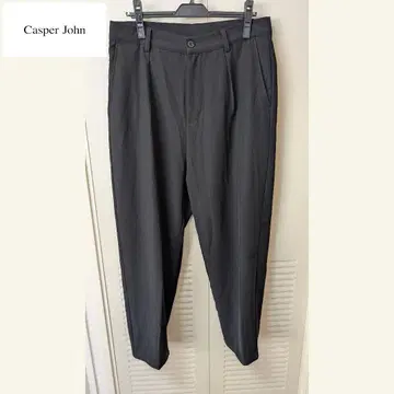 Casper John 테이퍼드 슬랙스 팬츠 블랙 M 사이즈