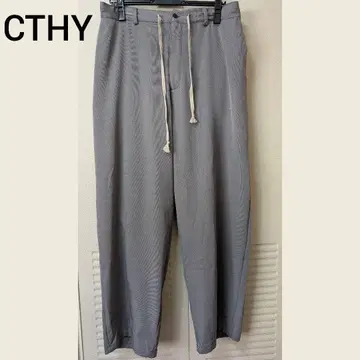 CTHY 배기 이지 슬랙스 M 사이즈 차콜 그레이