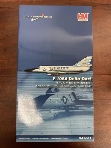 새상품급 1/72 F-106A 다이캐스트 모델 박스 포함!