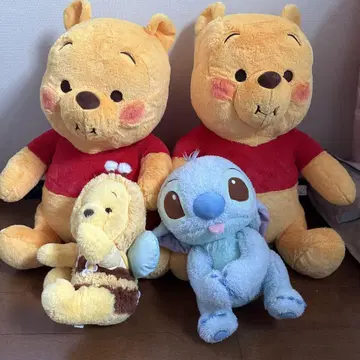 곰돌이 푸와 스티치 봉제 인형 세트