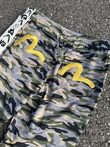 카모 패턴 숏 팬츠 에비수 evisu