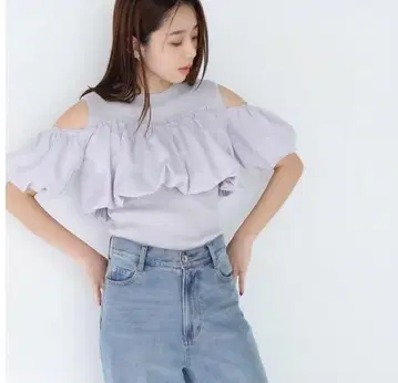 내추럴 뷰티 베이직 타프타 도킹 오프숄 니트
