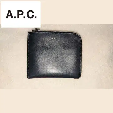 A.P.C. 아페쎄 L자 가죽 지갑 블랙