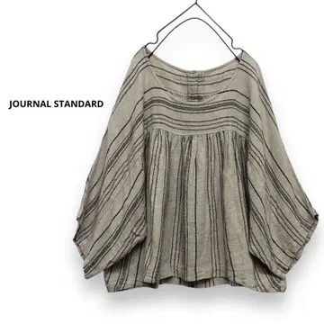 JOURNAL STANDARD 린넨 블라우스 스트라이프 블라우스