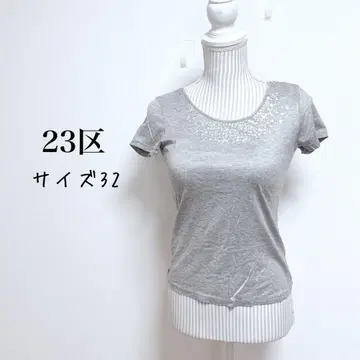 23구 티셔츠 스팽글 [32] 스몰 사이즈 얇은 소재 심플