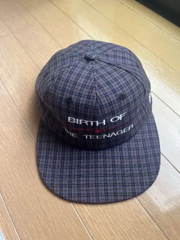 체크 무늬 캡 BOTT