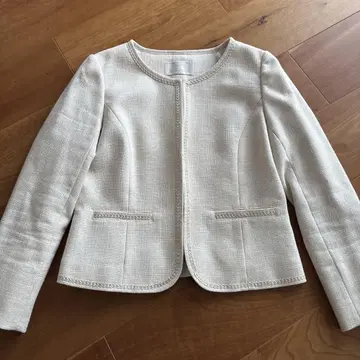 anySiS 아이보리 노카라 자켓