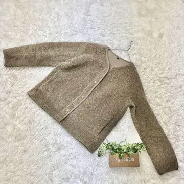 [UNIQLO] 유니클로 보아 플리스 크루넥 가디건 (M)