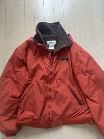 90년대 LL.Bean 오렌지 웜업 자켓