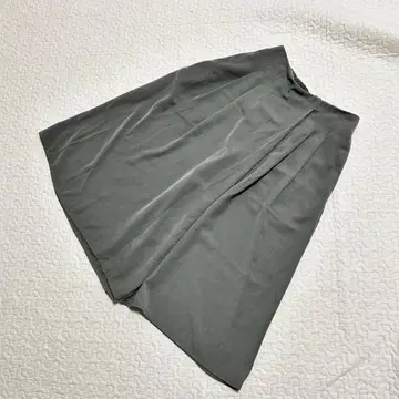 비스 와이드 가우초 팬츠 허리밴딩 S 카키 하의 a1305