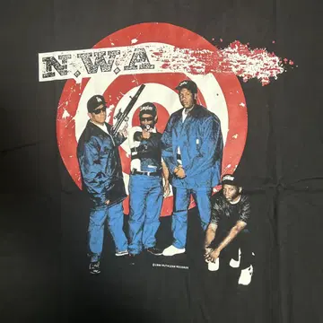 N.W.A 싱글 스티치 90s USA 랩 T 힙합 서해안