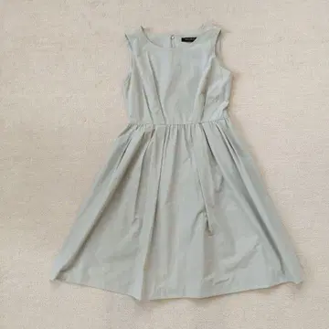 UNITED ARROWS 슬리브리스 셔츠 원피스 그레이