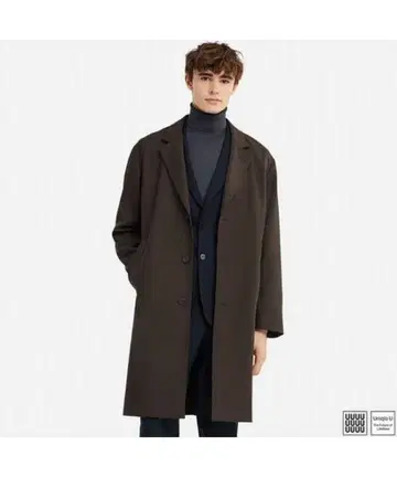 유니클로 울 블렌드 체스터 코트 411340