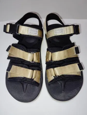 SUICOKE 스포츠 샌들 블랙/골드 비브람 밑창 US7
