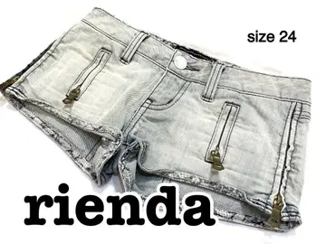 rienda y2k 헤이세이 데님 숏팬츠 갸루 지퍼