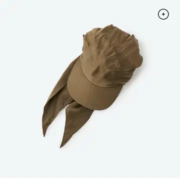 THE SHISHIKUI SILK 스카프 CAP/ KHAKI 카키